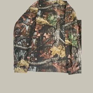 Fieldline Mens Camo Long Sleeve Shirt Advantage Timber Pocket Tee Size L 42-44